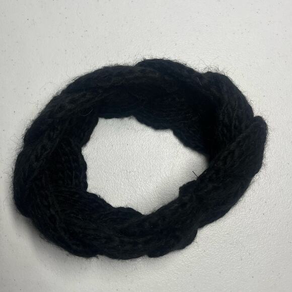 Nardi Tagliaferri Blk Head Wrap Headband Alpaca Virgin Wool Ear Warmer Italy $65 - Picture 5 of 7